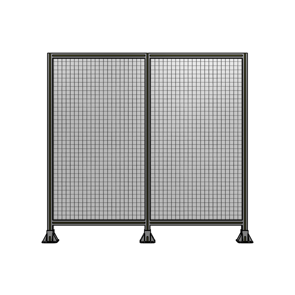 B8-1700-1800-0150-ZYMFK DOUBLE PANEL-3 LEGS 1700MM X 1800MM 1" MESH, AS A KIT
