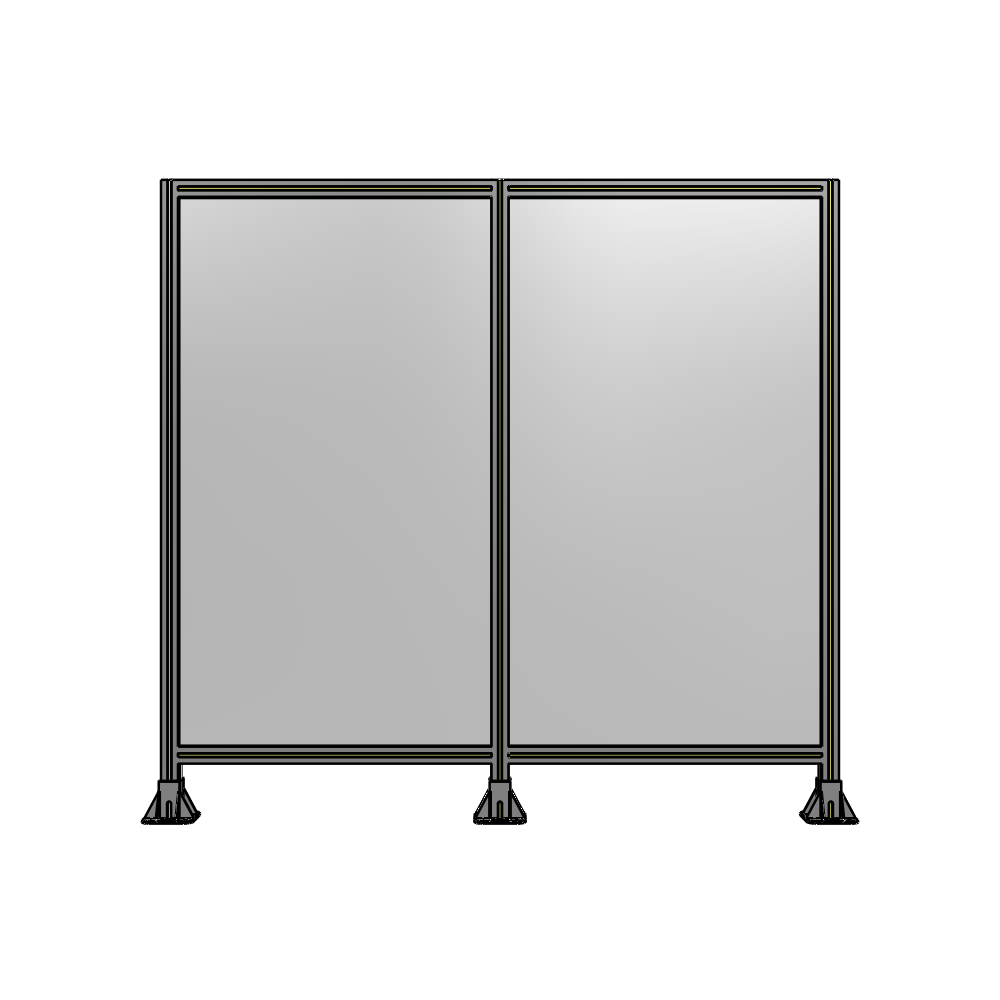 B8-1700-1800-0150-ZYPFK DOUBLE PANEL-3 LEGS 1700MM X 1800MM 1/4" POLYCARBONATE, AS A KIT