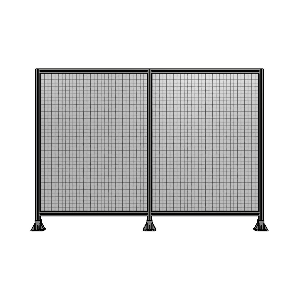 B8-1700-2400-0150-ZYMFA DOUBLE PANEL-3 LEGS 1700MM X 2400MM 1" MESH, FULLY ASSEMBLED