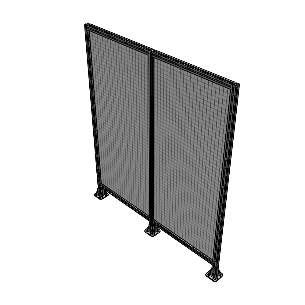 B8-2135-1800-0150-ZYMFK DOUBLE PANEL-3 LEGS 2135MM X 1800MM  1" MESH, AS A KIT