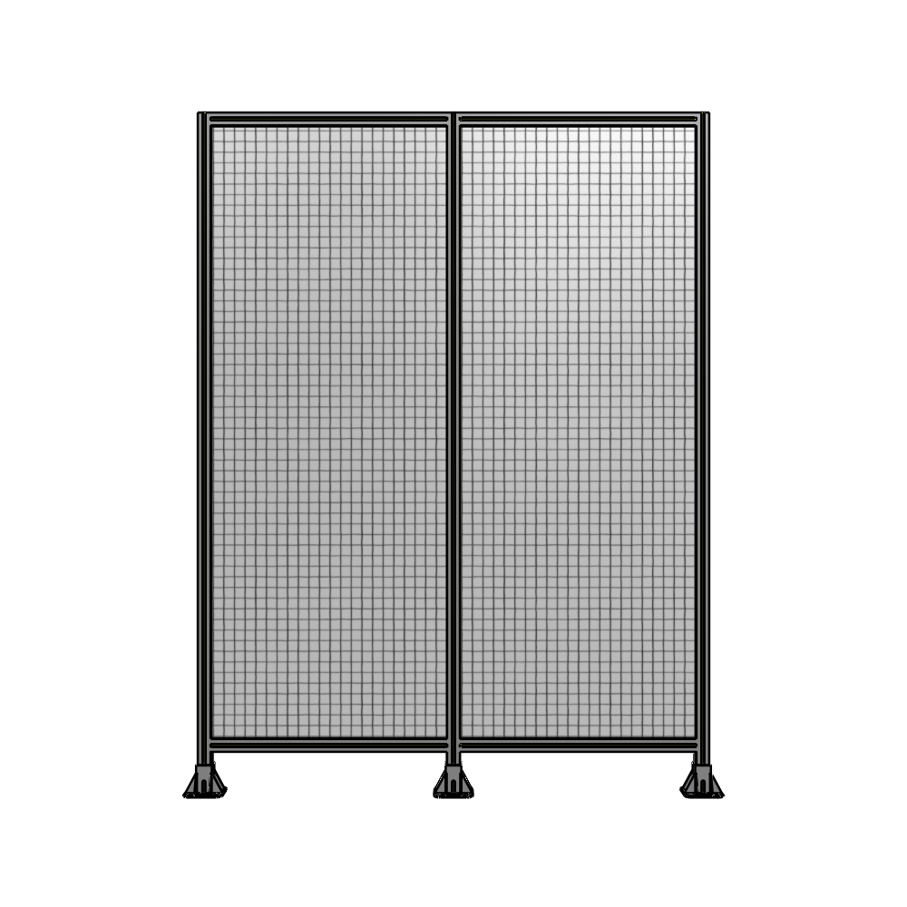 B8-2400-1800-0150-ZYMFK DOUBLE PANEL-3 LEGS 2400MM X 2400MM 1" MESH, AS A KIT