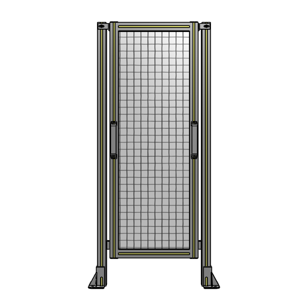 E3-1400-0600-0150-GYMTK SINGLE REMOVABLE PANEL WITH LEGS 1400MM X 600MM 1" MESH, AS A KIT
