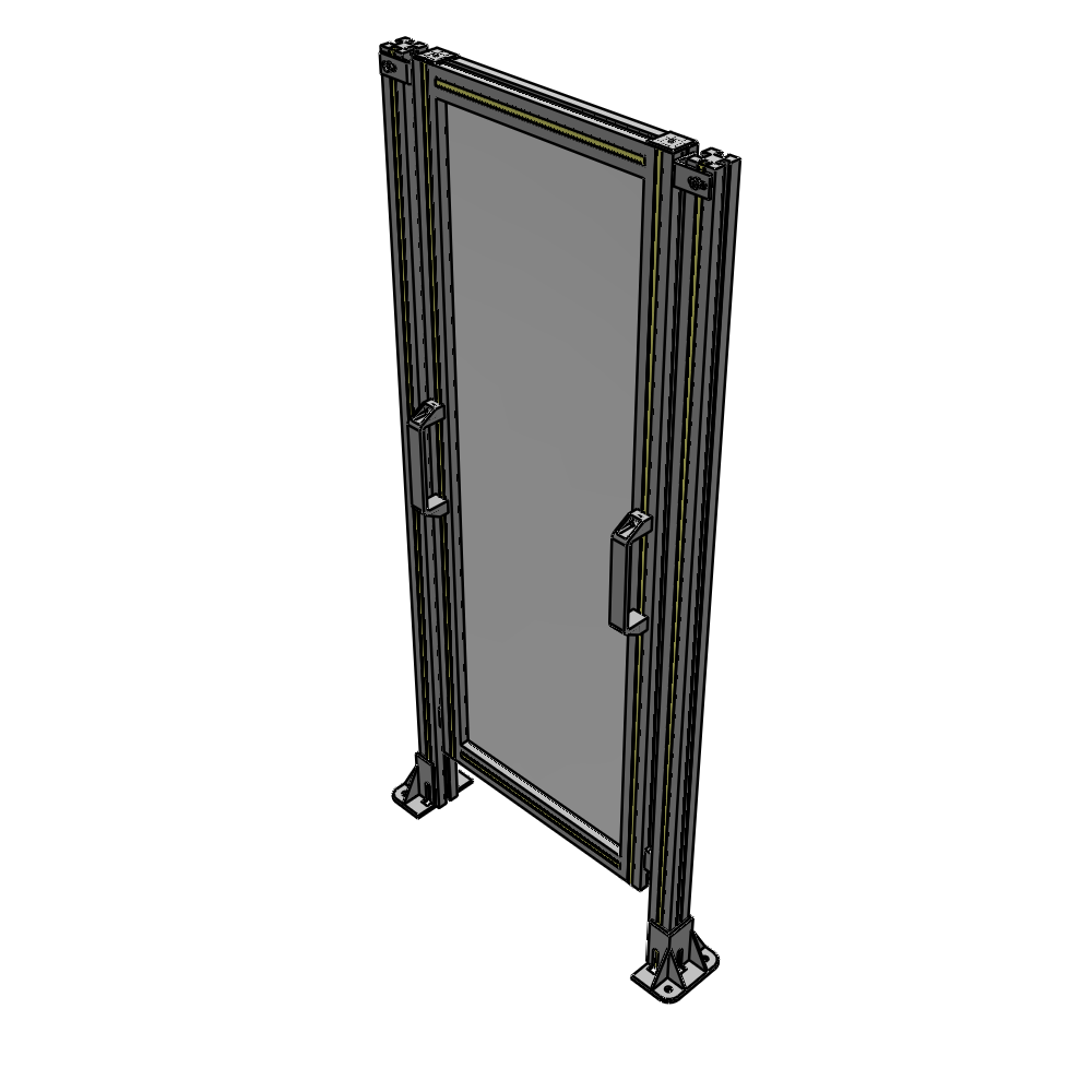 E3-1400-0600-0150-GYPTA SINGLE REMOVABLE PANEL WITH LEGS 1400MM X 600MM 1/4" POLYCARBONATE, FULLY ASSEMBLED
