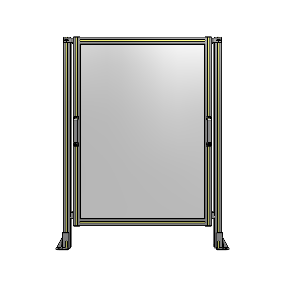 E3-1400-1050-0150-GYPTK SINGLE REMOVABLE PANEL WITH LEGS 1400MM X 1050MM 1/4" POLYCARBONATE, AS A KIT