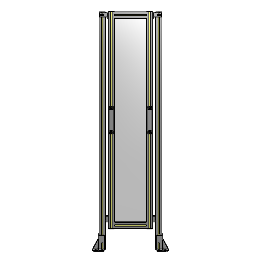 E3-1700-0450-0150-GYPTA SINGLE REMOVABLE PANEL WITH LEGS 1700MM X 450MM 1/4" POLYCARBONATE, FULLY ASSEMBLED