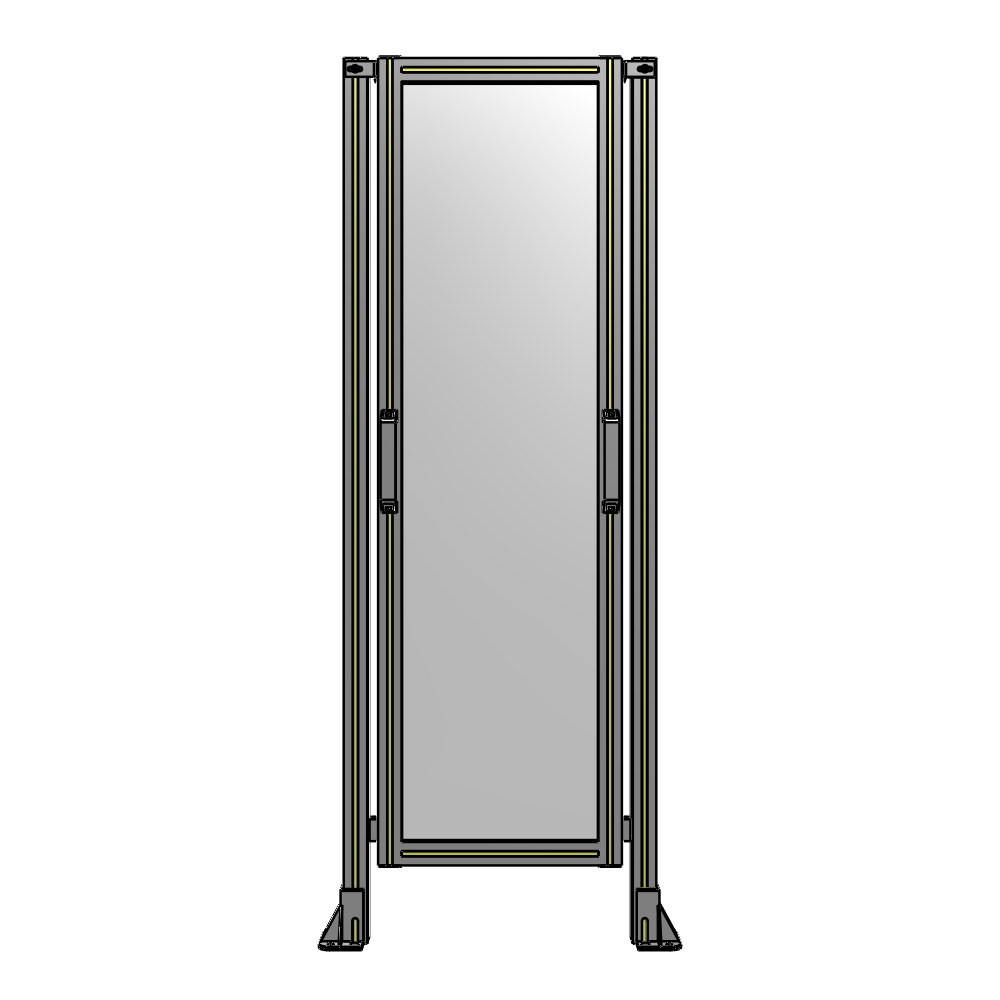 E3-1700-0600-0150-GYPTA SINGLE REMOVABLE PANEL WITH LEGS 1700MM X 600MM 1/4" POLYCARBONATE, FULLY ASSEMBLED