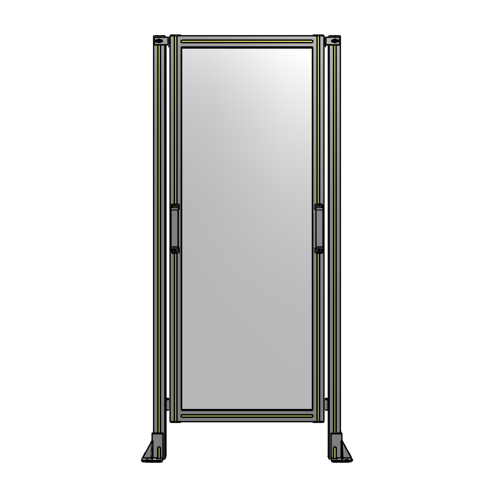 E3-1700-0750-0150-GYPTK SINGLE REMOVABLE PANEL WITH LEGS 1700MM X 750MM 1/4" POLYCARBONATE, AS A KIT