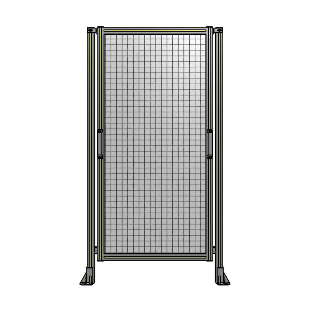E3-1700-0900-0150-GYMTA SINGLE REMOVABLE PANEL WITH LEGS 1700MM X 900MM 1" MESH, FULLY ASSEMBLED