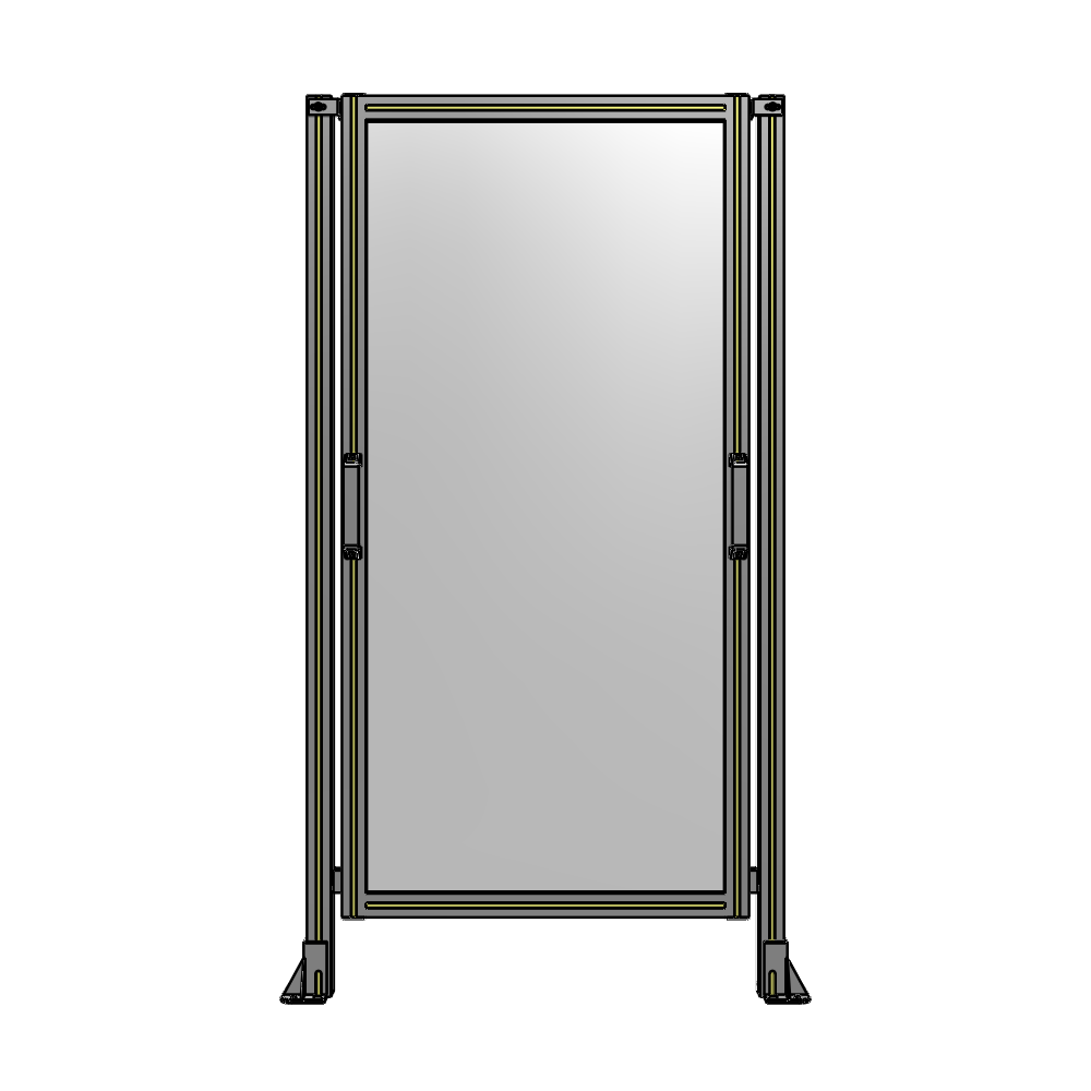 E3-1700-0900-0150-GYPTK SINGLE REMOVABLE PANEL WITH LEGS 1700MM X 900MM 1/4" POLYCARBONATE, AS A KIT