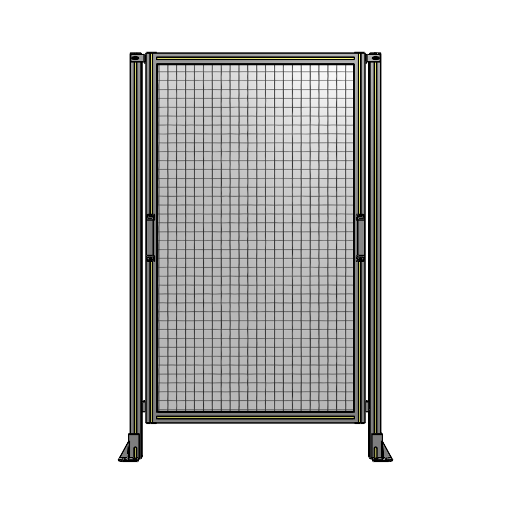E3-1700-1050-0150-GYMTA SINGLE REMOVABLE PANEL WITH LEGS 1700MM X 1050MM 1" MESH, FULLY ASSEMBLED