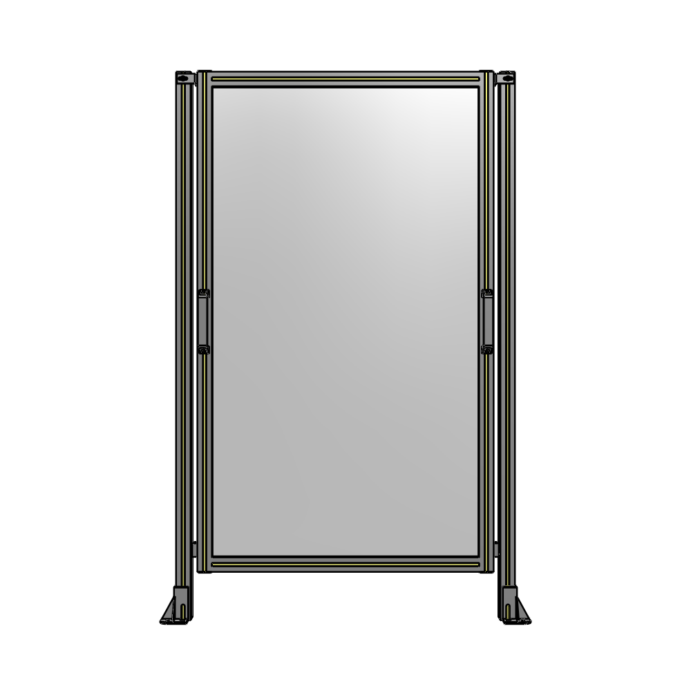 E3-1700-1050-0150-GYPTK SINGLE REMOVABLE PANEL WITH LEGS 1700MM X 1050MM 1/4" POLYCARBONATEONATE, AS A KIT