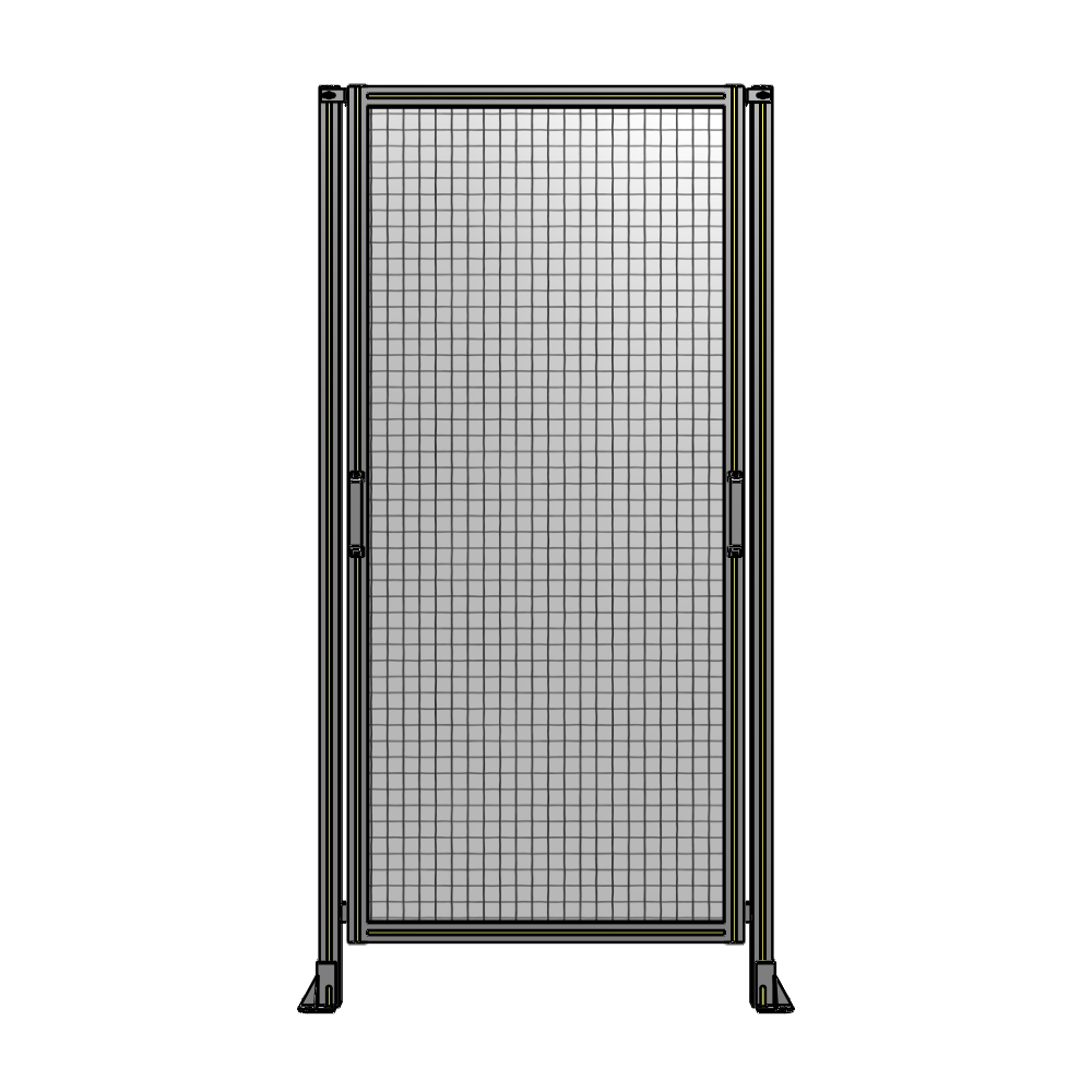 E3-2135-1050-0150-GYMTK SINGLE REMOVABLE PANEL WITH LEGS 2135MM X 1050MM 1" MESH, FULLY ASSEMBLED