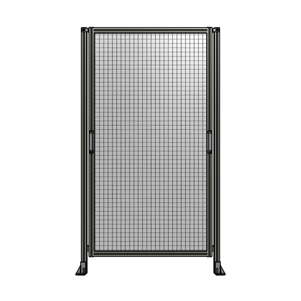 E3-2135-1200-0150-GYMTK SINGLE REMOVABLE PANEL WITH LEGS 2135MM X 1200MM 1" MESH, FULLY ASSEMBLED