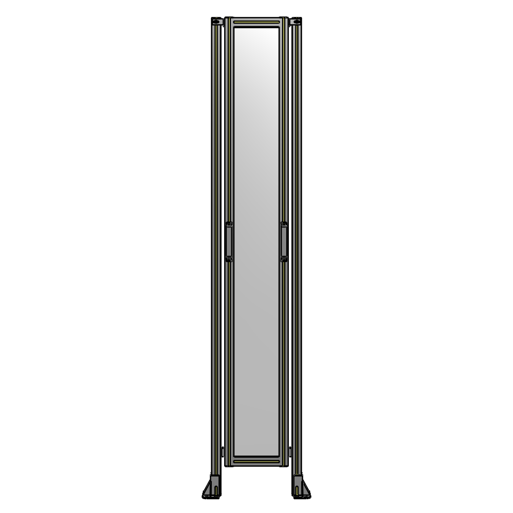 E3-2400-0450-0150-GYPTK SINGLE REMOVABLE PANEL WITH LEGS 2400MM X 450MM 1/4" POLYCARBONATE, FULLY ASSEMBLED