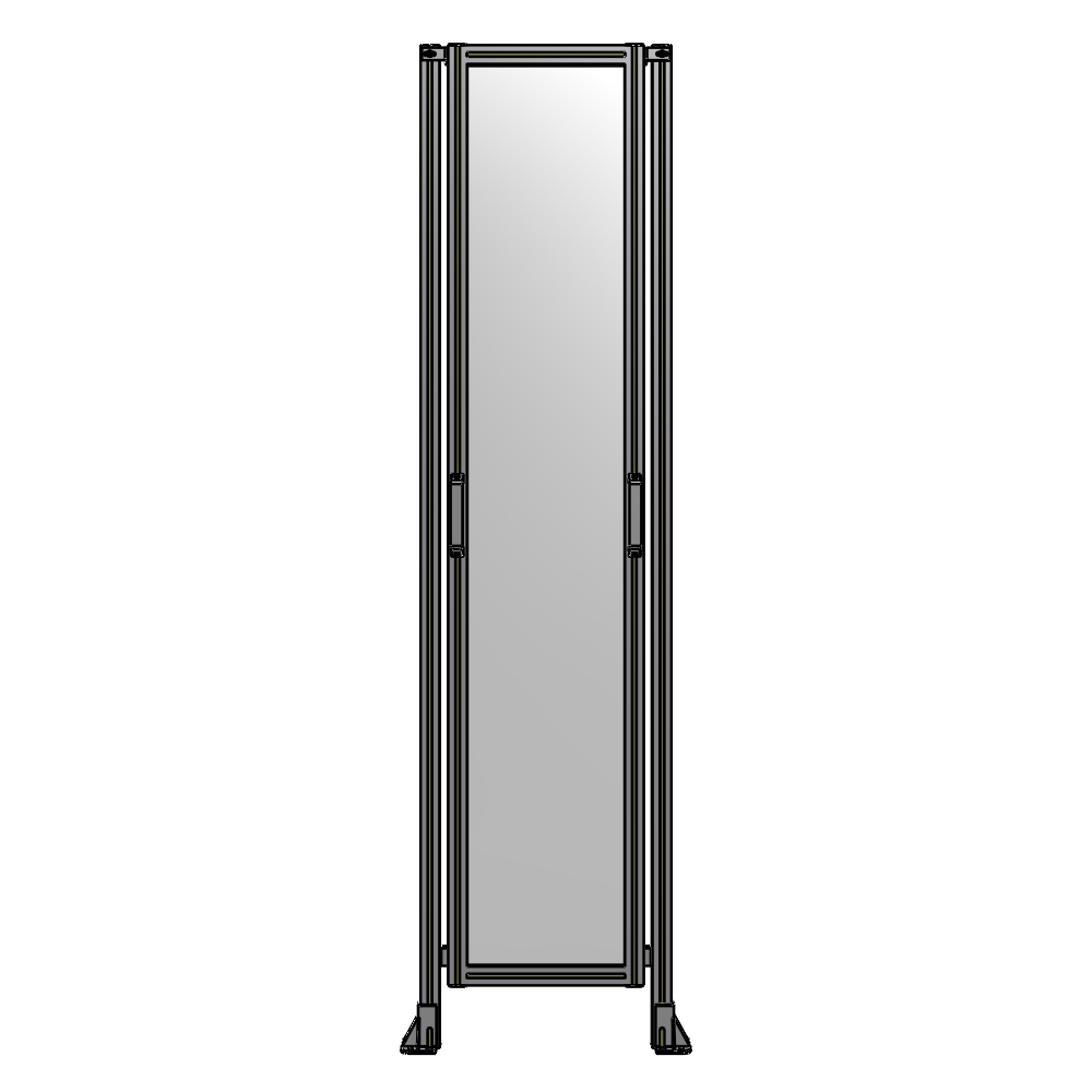E3-2400-0600-0150-GYPTK SINGLE REMOVABLE PANEL WITH LEGS 2400MM X 600MM 1/4" POLYCARBONATE, FULLY ASSEMBLED