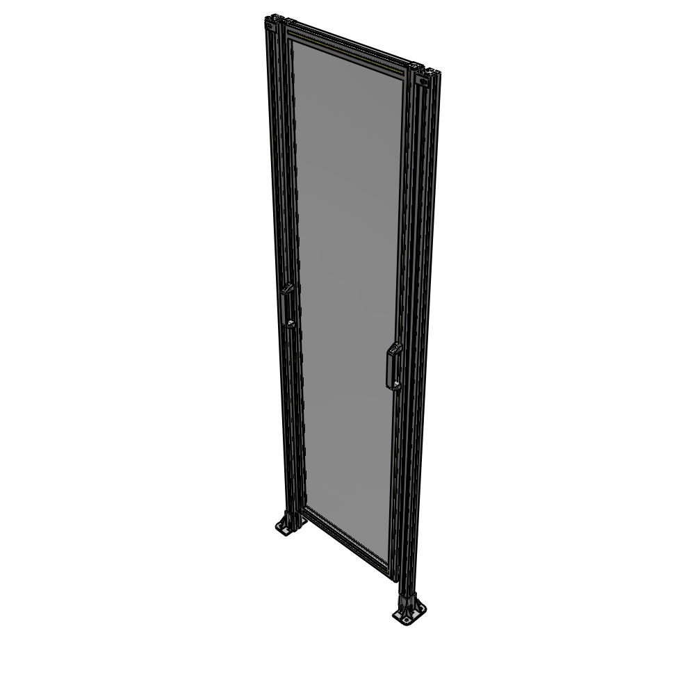 E3-2400-0750-0150-GYPTK SINGLE REMOVABLE PANEL WITH LEGS 2400MM X 750MM 1/4" POLYCARBONATE, FULLY ASSEMBLED