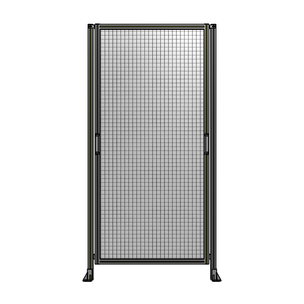 E3-2400-1200-0150-GYMTK SINGLE REMOVABLE PANEL WITH LEGS 2400MM X 1200MM 1" MESH, AS A KIT