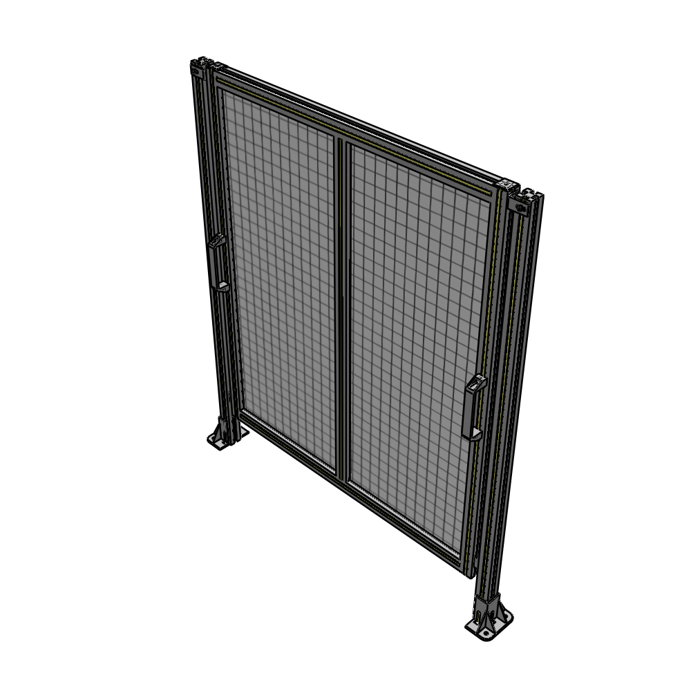 E4-1400-1200-0150-GYMTA DOUBLE REMOVABLE PANEL WITH LEGS  1400MM X 1200MM 1" MESH, FULLY ASSEMBLED