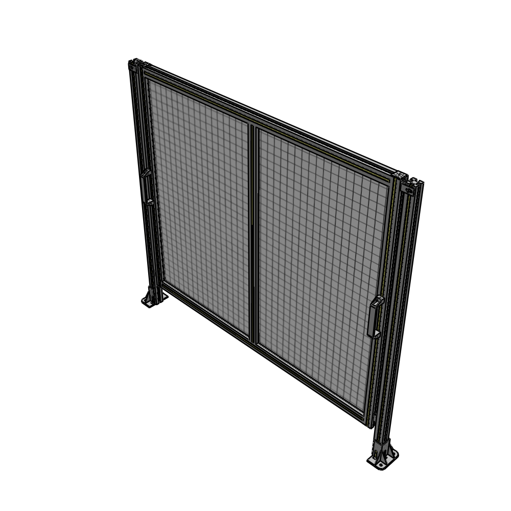 E4-1400-1600-0150-GYMTK DOUBLE REMOVABLE PANEL WITH LEGS 1400MM X 1600MM 1" MESH, AS A KIT