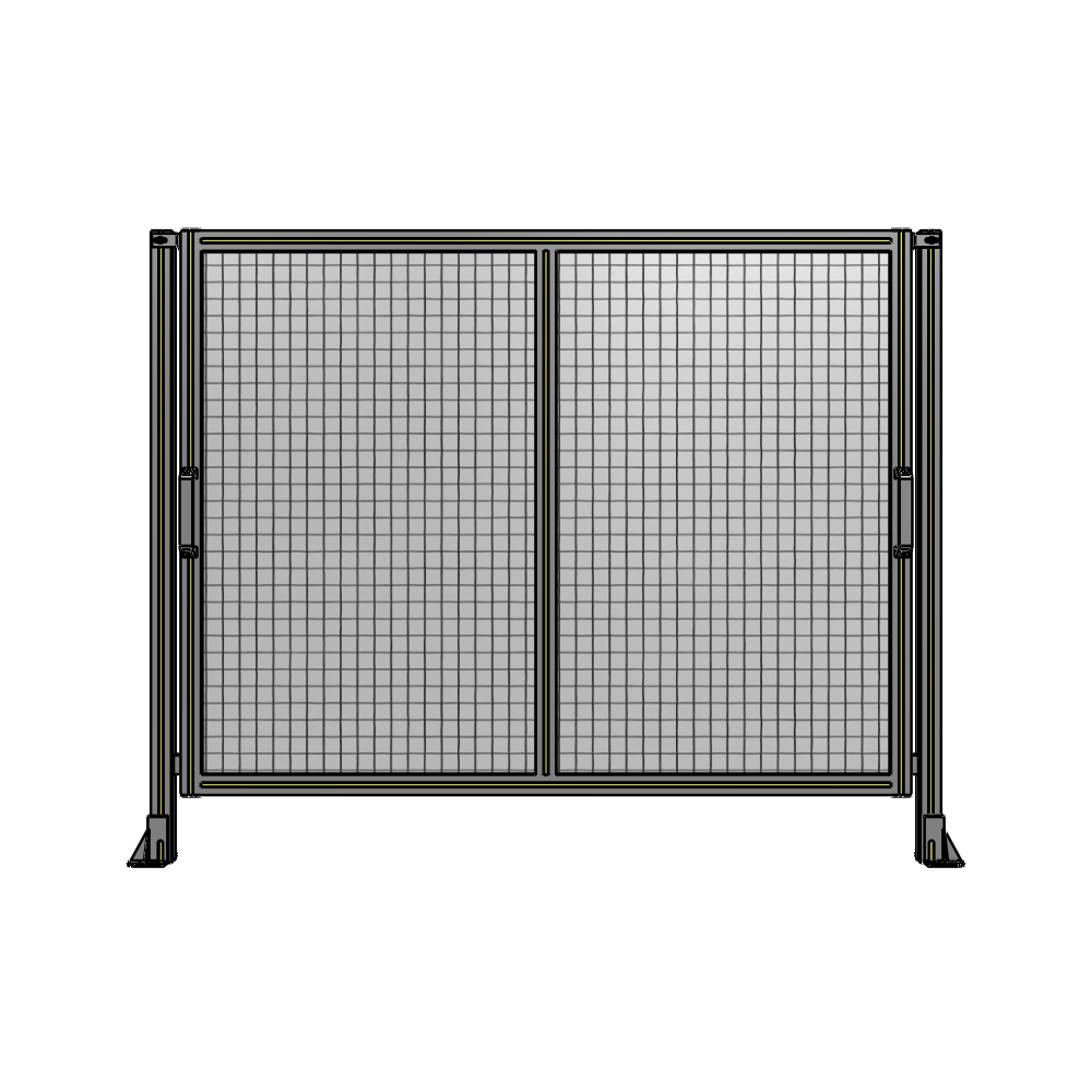 E4-1400-1750-0150-GYMTA DOUBLE REMOVABLE PANEL WITH LEGS  1400MM X 1750MM 1" MESH, FULLY ASSEMBLED