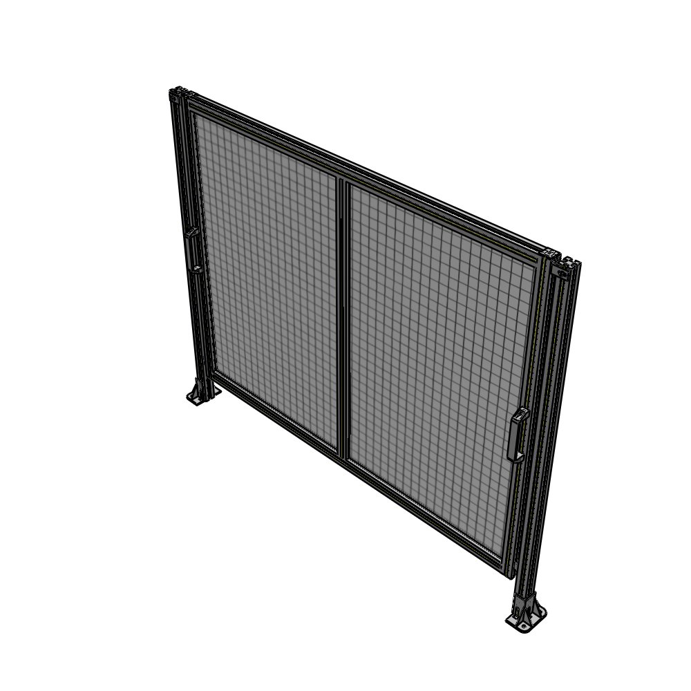 E4-1400-1750-0150-GYMTA DOUBLE REMOVABLE PANEL WITH LEGS  1400MM X 1750MM 1" MESH, FULLY ASSEMBLED