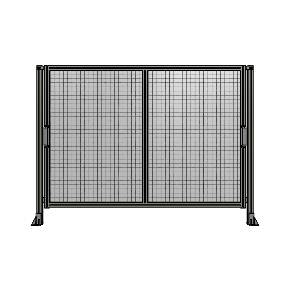 E4-1400-1900-0150-GYMTA DOUBLE REMOVABLE PANEL WITH LEGS  1400MM X 1900MM 1" MESH, FULLY ASSEMBLED