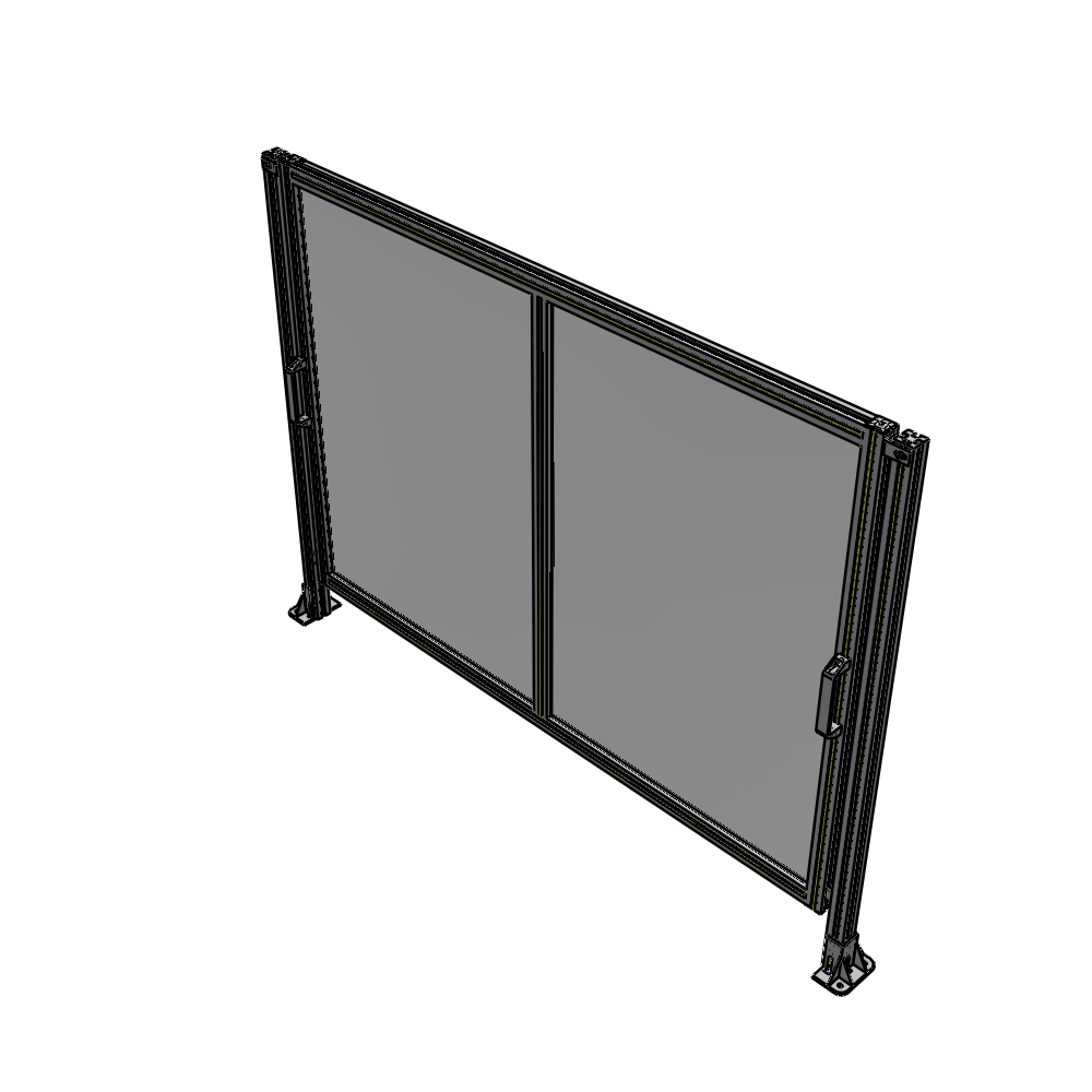 E4-1400-1900-0150-GYPTK DOUBLE REMOVABLE PANEL WITH LEGS 1400MM X 1900MM 1/4" POLYCARB, AS A KIT