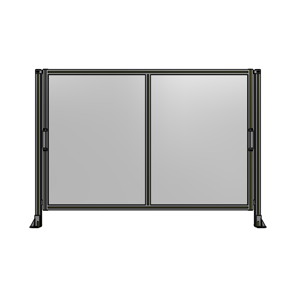 E4-1400-2000-0150-GYPTK DOUBLE REMOVABLE PANEL WITH LEGS 1400MM X 2000MM 1/4" POLYCARB, AS A KIT
