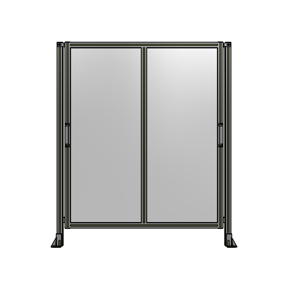 E4-1700-1450-0150-GYPTK DOUBLE REMOVABLE PANEL WITH LEGS 1700MM X 1450MM 1/4" POLYCARBONATE, AS A KIT