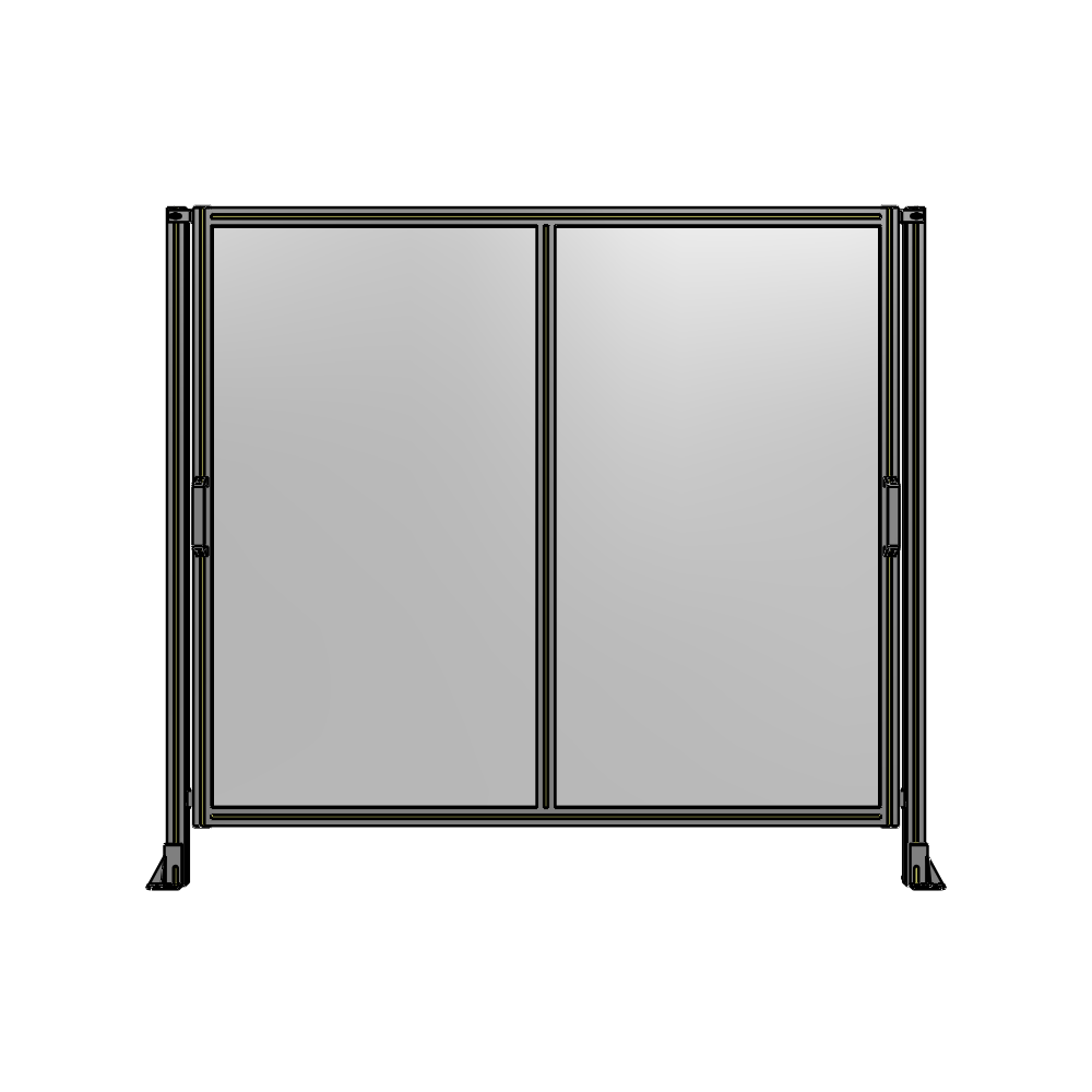E4-1700-1900-0150-GYPTK DOUBLE REMOVABLE PANEL WITH LEGS 1700MM X 1900MM 1/4" POLYCARBONATE, AS A KIT