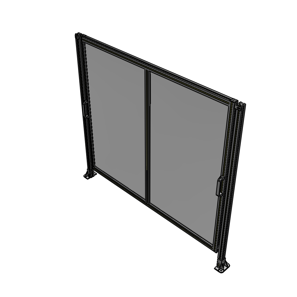 E4-1700-1900-0150-GYPTK DOUBLE REMOVABLE PANEL WITH LEGS 1700MM X 1900MM 1/4" POLYCARBONATE, AS A KIT