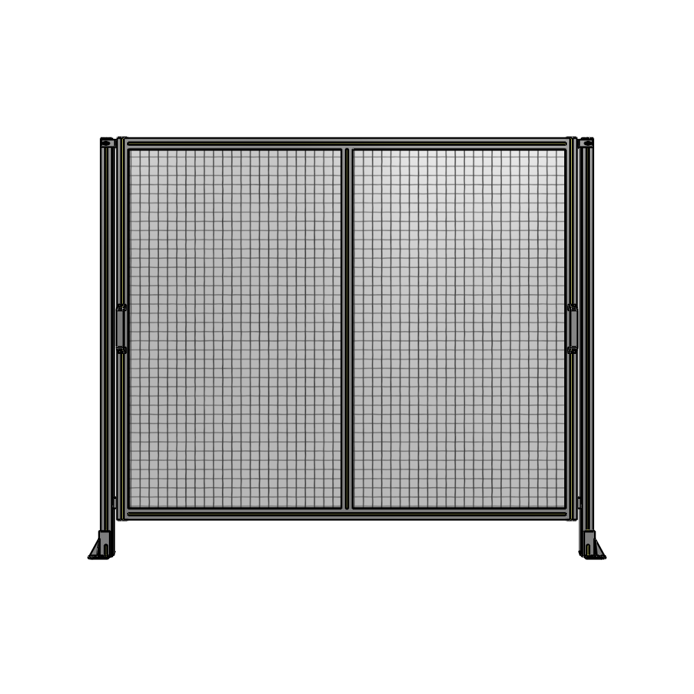 E4-1700-2000-0150-GYMTA DOUBLE REMOVABLE PANEL WITH LEGS  1700MM X 2000MM 1" MESH, FULLY ASSEMBLED