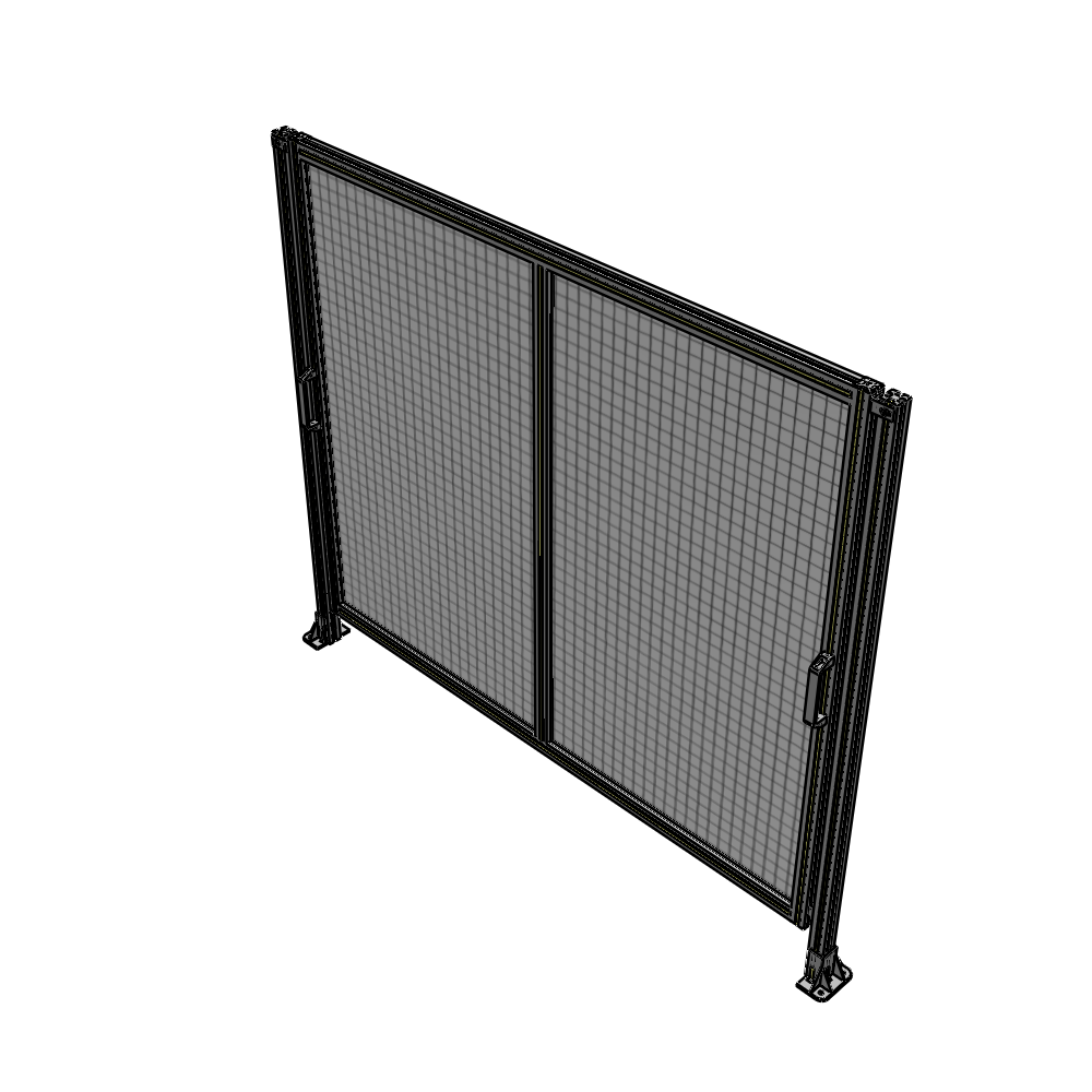 E4-1700-2000-0150-GYMTK DOUBLE REMOVABLE PANEL WITH LEGS 1700MM X 2000MM 1" MESH, AS A KIT