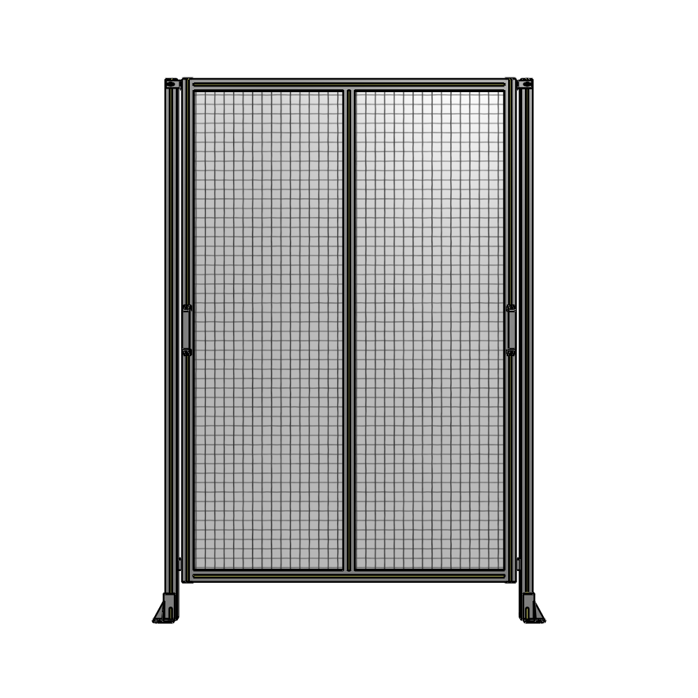 E4-2135-1450-0150-GYMTA DOUBLE REMOVABLE PANEL WITH LEGS  2135MM X 1450MM 1" MESH, FULLY ASSEMBLED