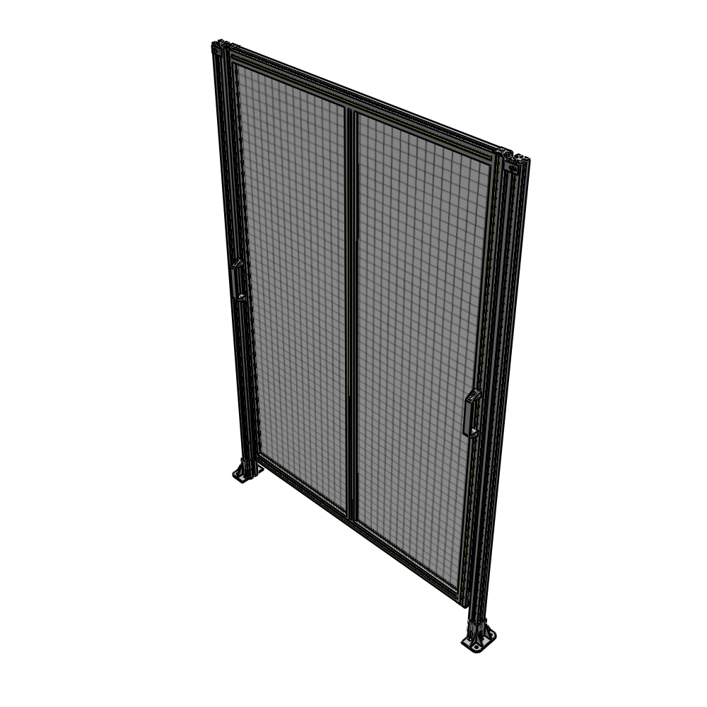 E4-2135-1450-0150-GYMTA DOUBLE REMOVABLE PANEL WITH LEGS  2135MM X 1450MM 1" MESH, FULLY ASSEMBLED