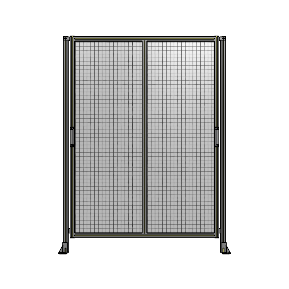 E4-2135-1600-0150-GYMTA DOUBLE REMOVABLE PANEL WITH LEGS  2135MM X 1600MM 1" MESH, FULLY ASSEMBLED