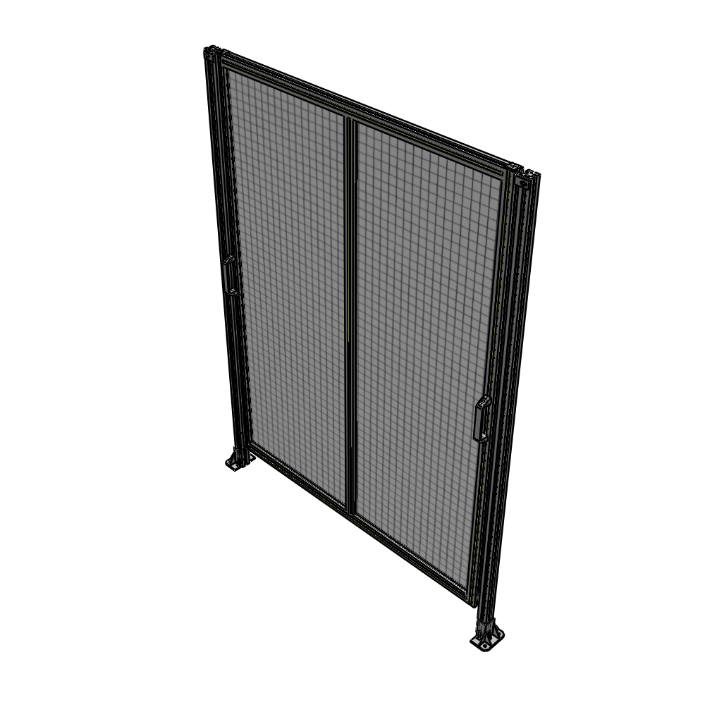 E4-2135-1600-0150-GYMTA DOUBLE REMOVABLE PANEL WITH LEGS  2135MM X 1600MM 1" MESH, FULLY ASSEMBLED
