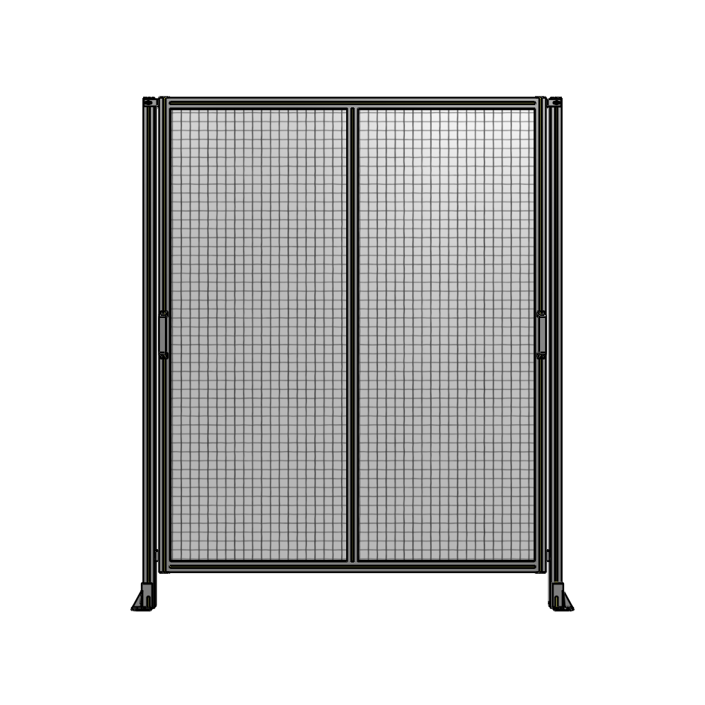 E4-2135-1750-0150-GYMTA DOUBLE REMOVABLE PANEL WITH LEGS  2135MM X 1750MM 1" MESH, FULLY ASSEMBLED