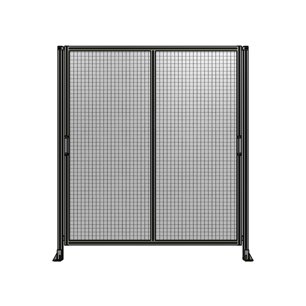 E4-2135-1900-0150-GYMTA DOUBLE REMOVABLE PANEL WITH LEGS  2135MM X 1900MM 1" MESH, FULLY ASSEMBLED