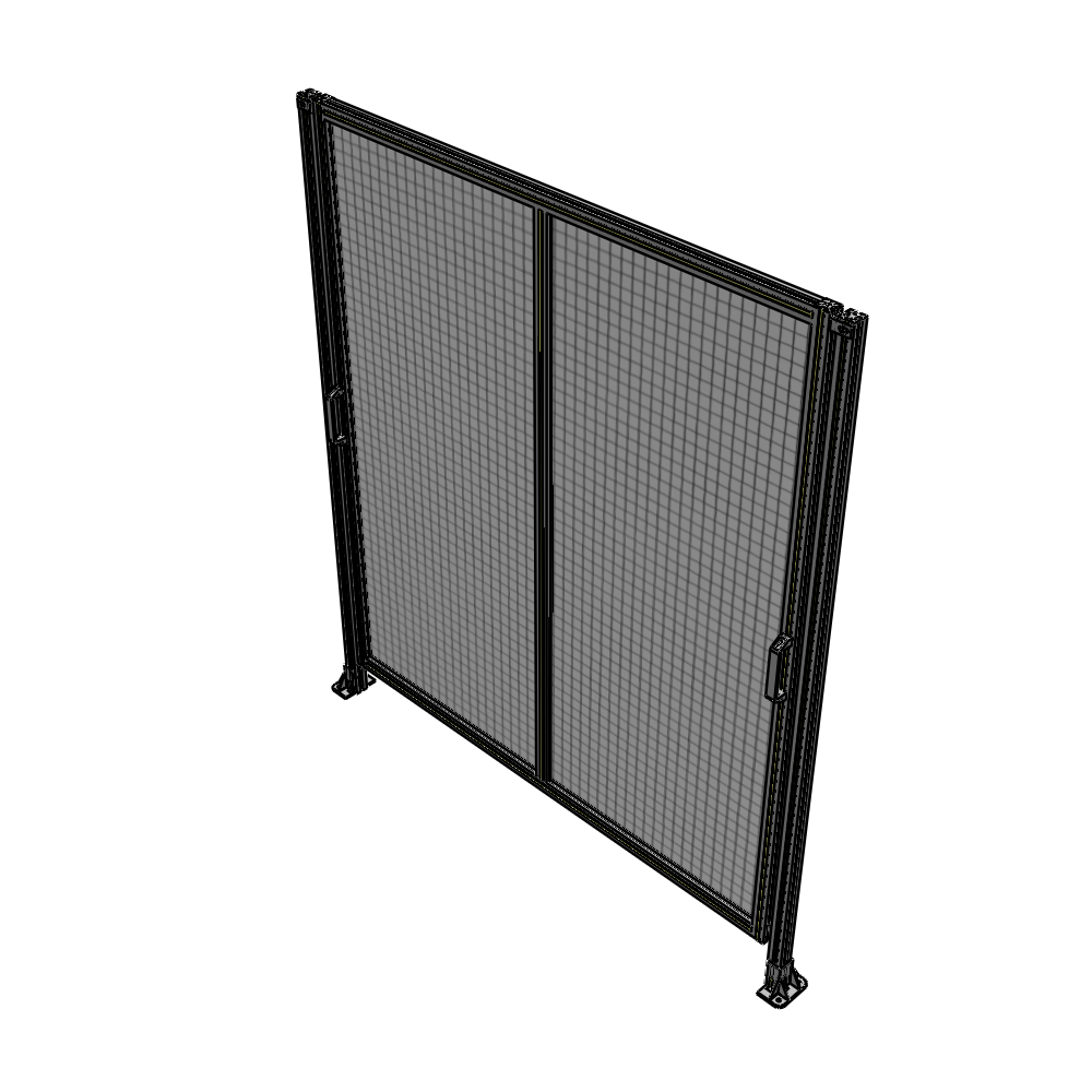 E4-2135-1900-0150-GYMTA DOUBLE REMOVABLE PANEL WITH LEGS  2135MM X 1900MM 1" MESH, FULLY ASSEMBLED