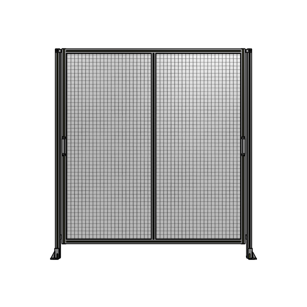 E4-2135-2000-0150-GYMTK DOUBLE REMOVABLE PANEL WITH LEGS 2135MM X 2000MM 1" MESH, AS A KIT
