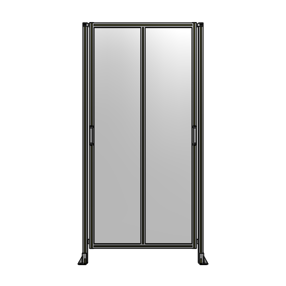 E4-2400-1200-0150-GYPTK DOUBLE REMOVABLE PANEL WITH LEGS 2400MM X 1200MM 1/4" POLYCARBONATE, AS A KIT