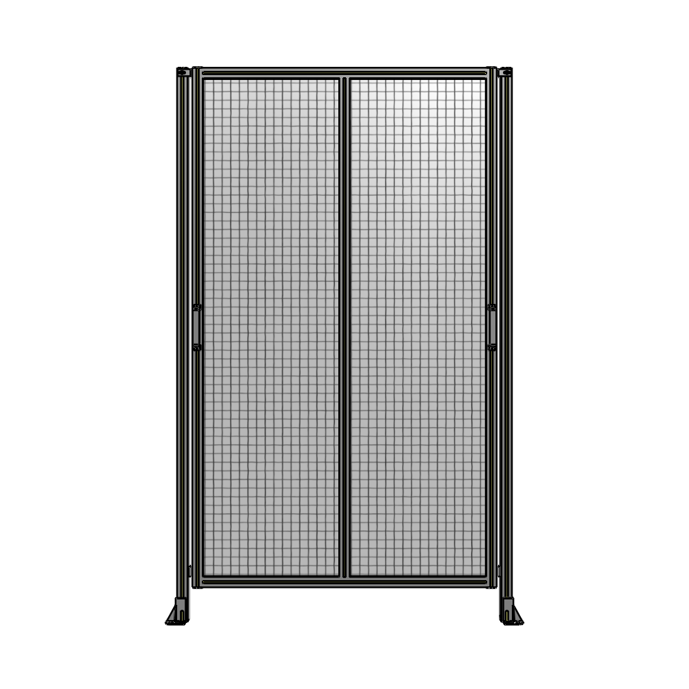 E4-2400-1450-0150-GYMTA DOUBLE REMOVABLE PANEL WITH LEGS  2400MM X 1450MM 1" MESH, FULLY ASSEMBLED