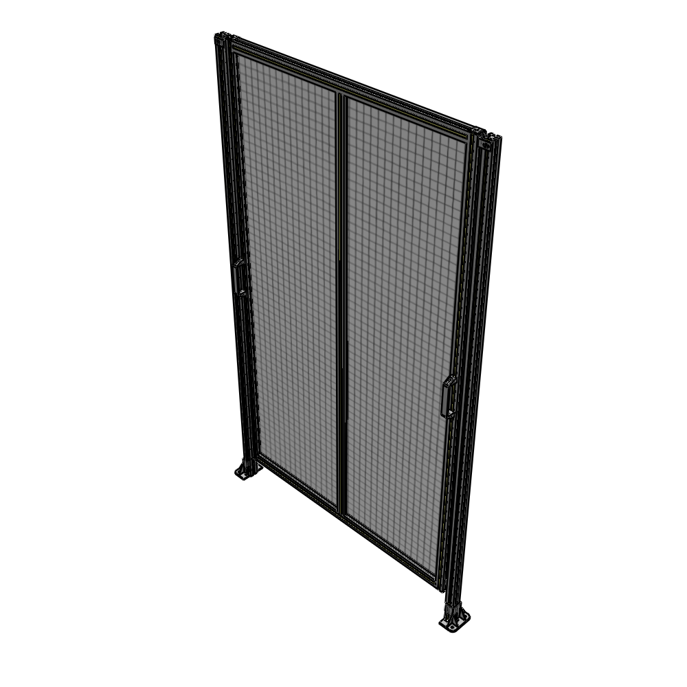 E4-2400-1450-0150-GYMTK DOUBLE REMOVABLE PANEL WITH LEGS 2400MM X 1450MM 1" MESH, AS A KIT