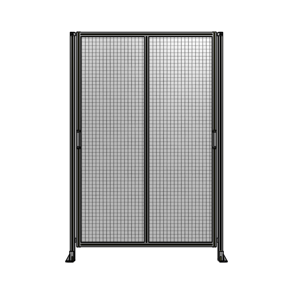 E4-2400-1600-0150-GYMTA DOUBLE REMOVABLE PANEL WITH LEGS  2400MM X 1600MM 1" MESH, FULLY ASSEMBLED