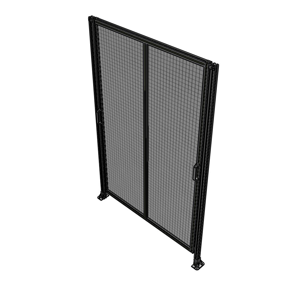 E4-2400-1600-0150-GYMTA DOUBLE REMOVABLE PANEL WITH LEGS  2400MM X 1600MM 1" MESH, FULLY ASSEMBLED