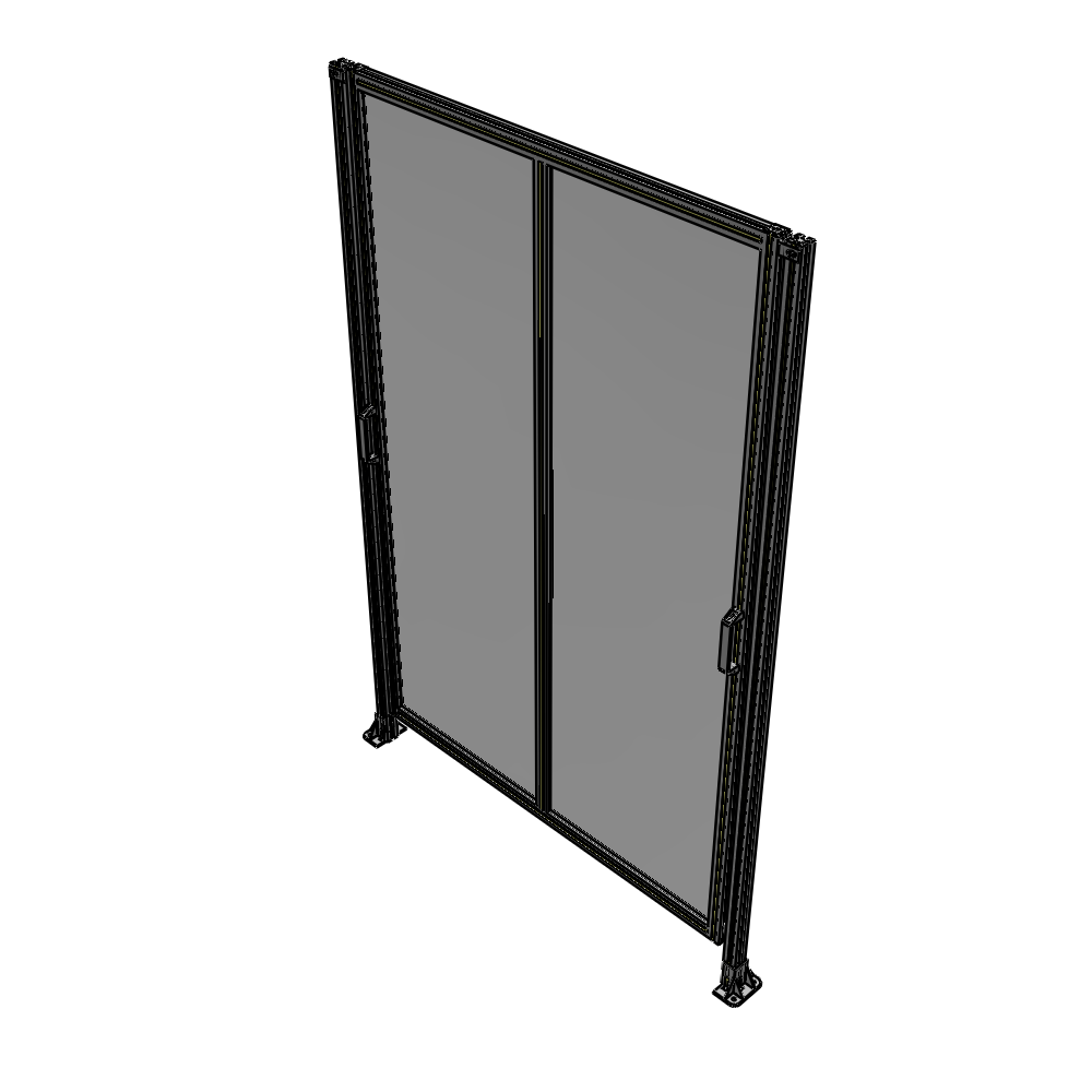 E4-2400-1600-0150-GYPTK DOUBLE REMOVABLE PANEL WITH LEGS 2400MM X 1600MM 1/4" POLYCARBONATE, AS A KIT