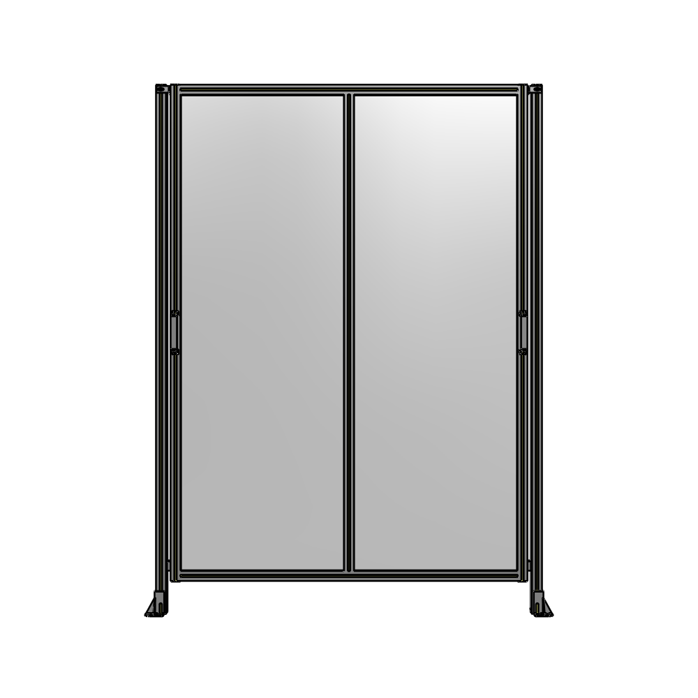 E4-2400-1750-0150-GYPTA DOUBLE REMOVABLE PANEL WITH LEGS  2400MM X 1750MM 1/4" POLYCARBONATE, FULLY ASSEMBLED