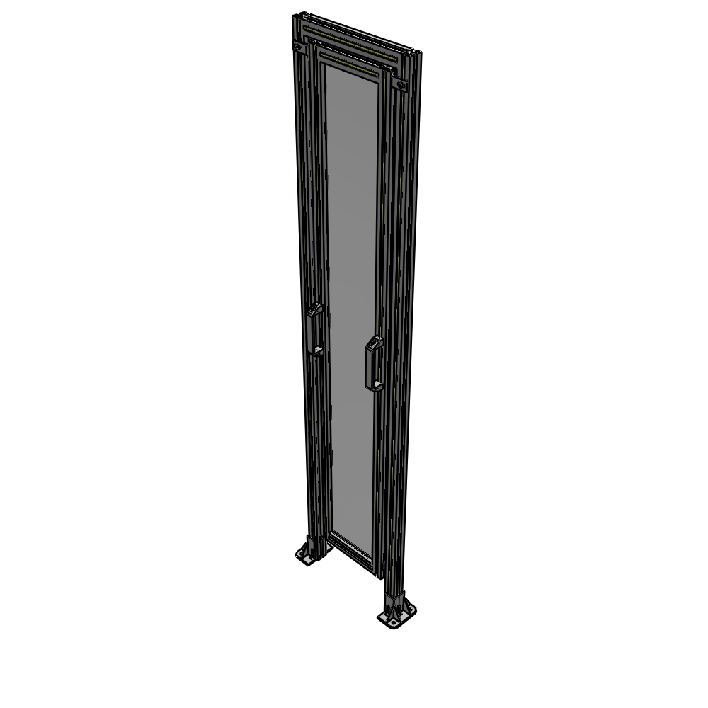 E5-2135-0450-0150-GYPTK SINGLE REMOVABLE PANEL WITH LEGS AND A HEADER  2135MM X 450MM 1/4" POLYCARBONATE, AS A KIT