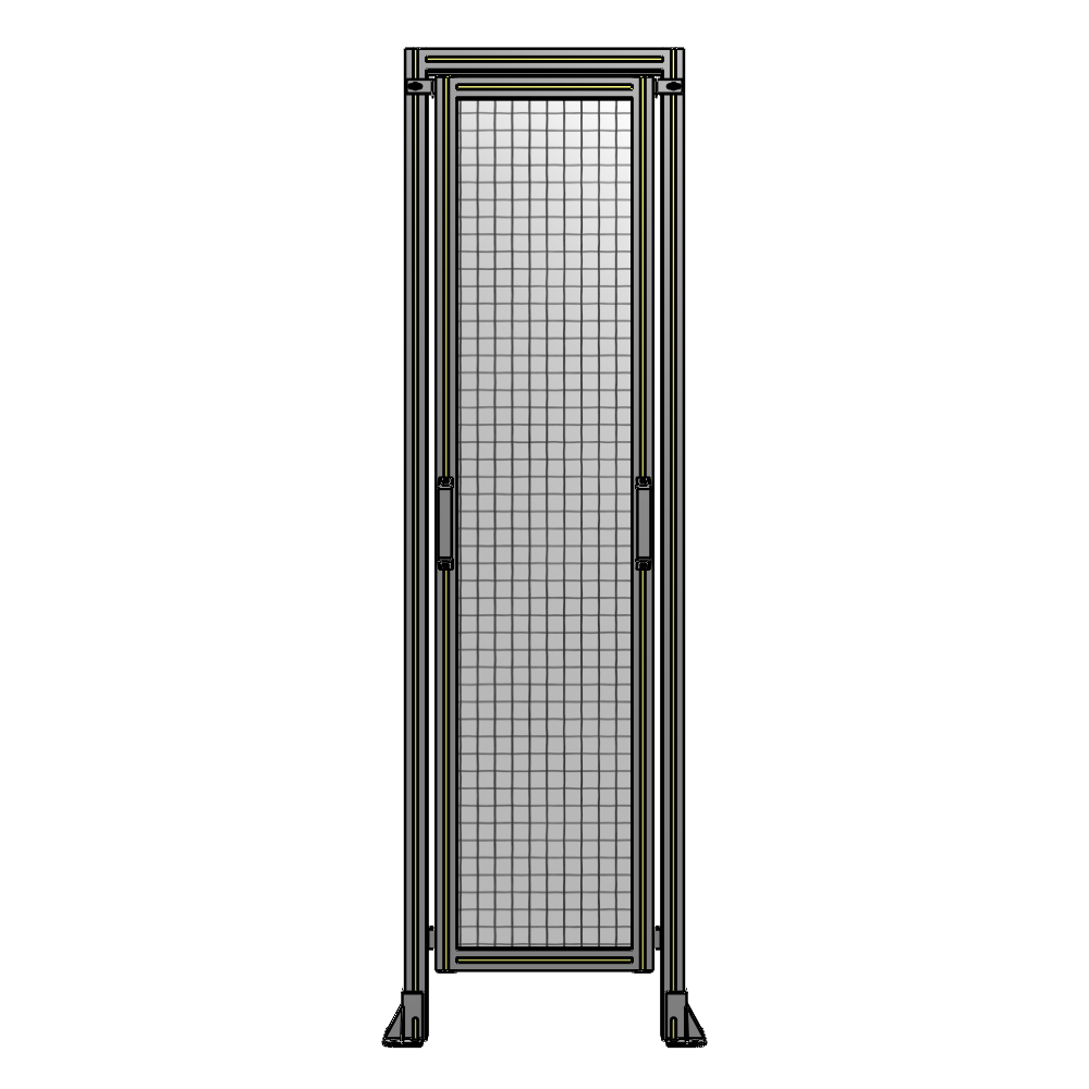 E5-2135-0600-0150-GYMTK SINGLE REMOVABLE PANEL WITH LEGS AND A HEADER  2135MM X 600MM 1" MESH, AS A KIT
